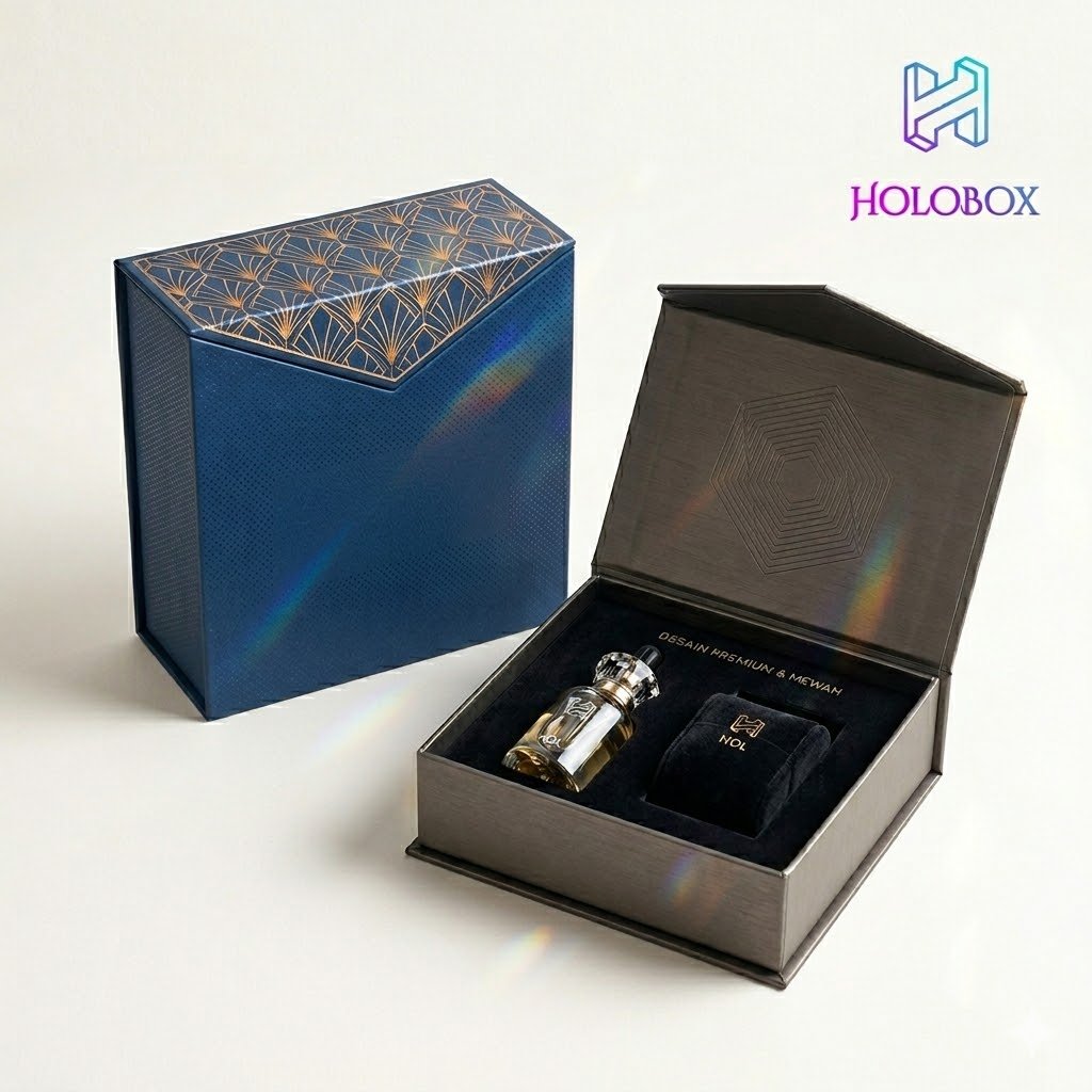 Contoh rigid box magnetic untuk produk premium