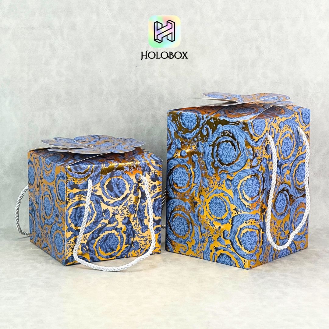 contoh rigid box hampers premium desain elegan