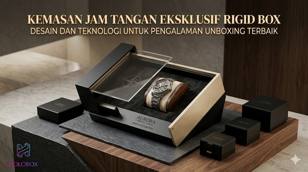 Packaging jam tangan eksklusif rigid box