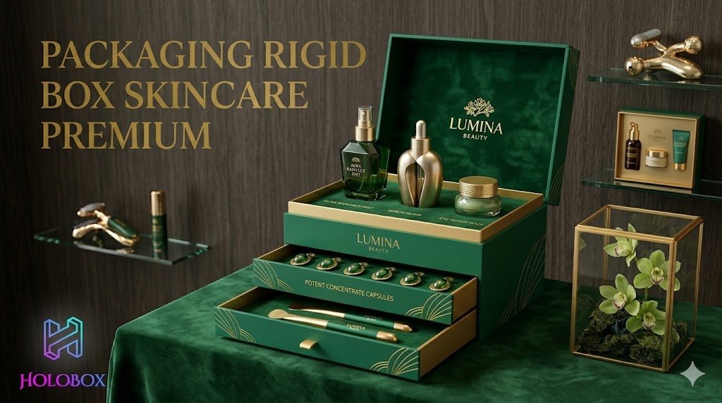 Packaging rigid box skincare premium