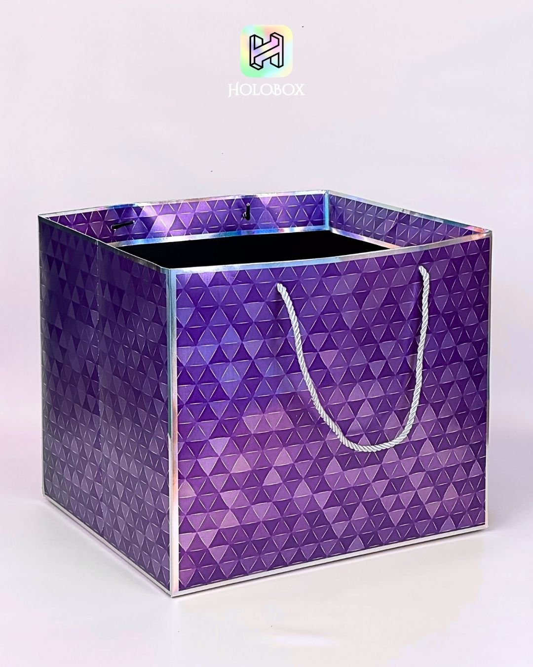 Paper bag purple