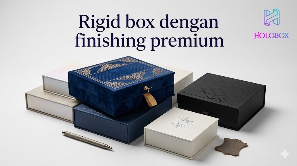 Rigid box dengan finishing premium