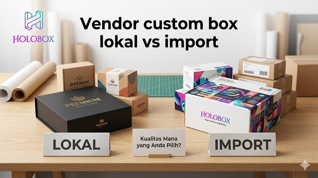 Vendor custom box lokal vs import