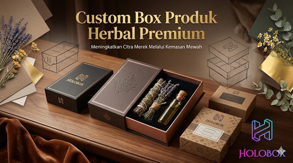 custom box produk herbal premium
