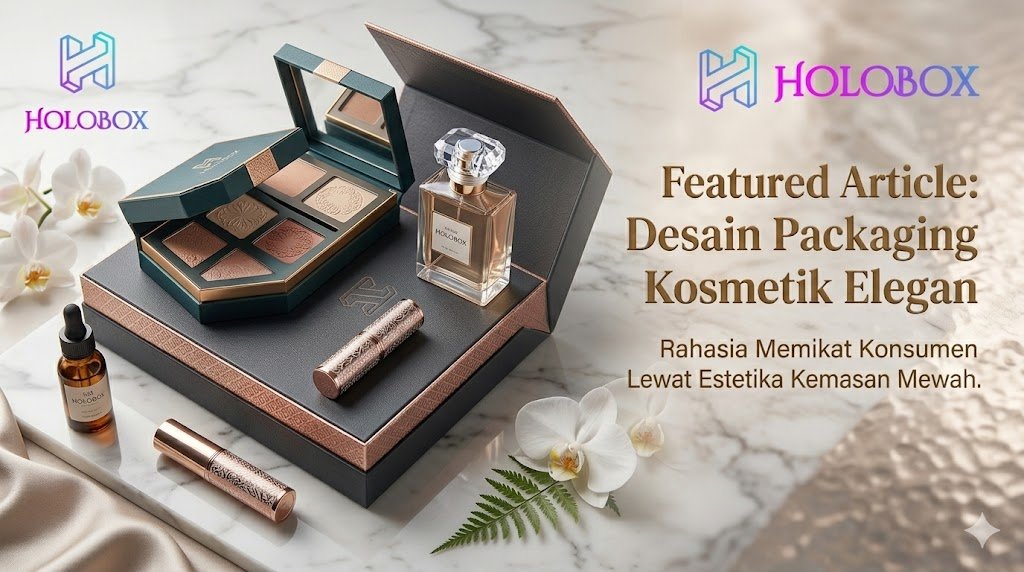 desain packaging kosmetik elegan