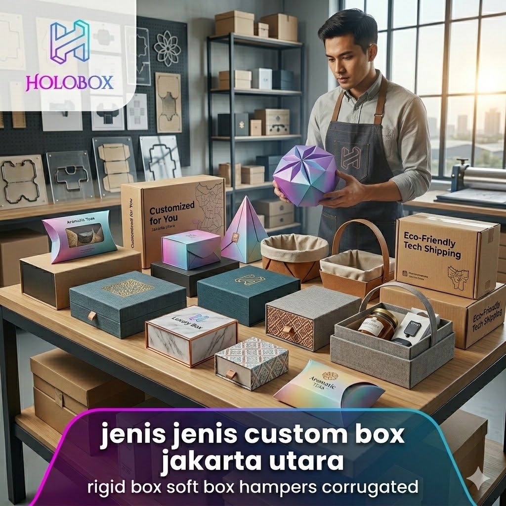 jenis jenis custom box jakarta utara rigid box soft box hampers corrugated
