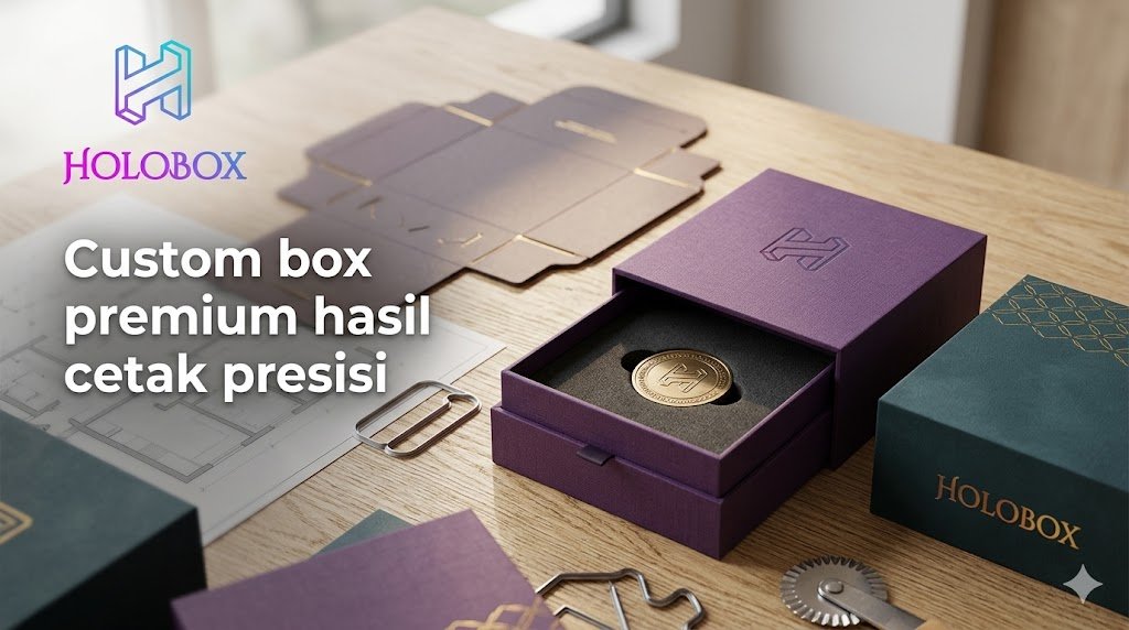 Custom box premium hasil cetak presisi
