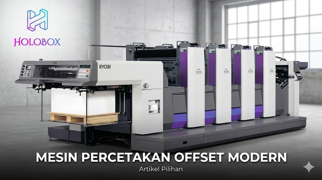 Mesin percetakan offset modern