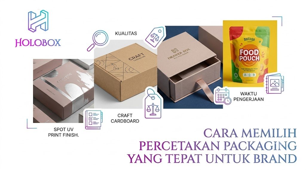 Cara memilih percetakan packaging yang tepat untuk brand