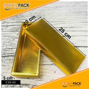 GOKIL PACK Kotak Souvenir Hologram Kado Packaging Dus Box Gift 25x10x5 C26