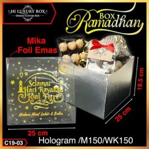 Box Hampers|Kotak Kue|Lebaran|Box Hologram|Kotak Kado|Mika|Box|C19