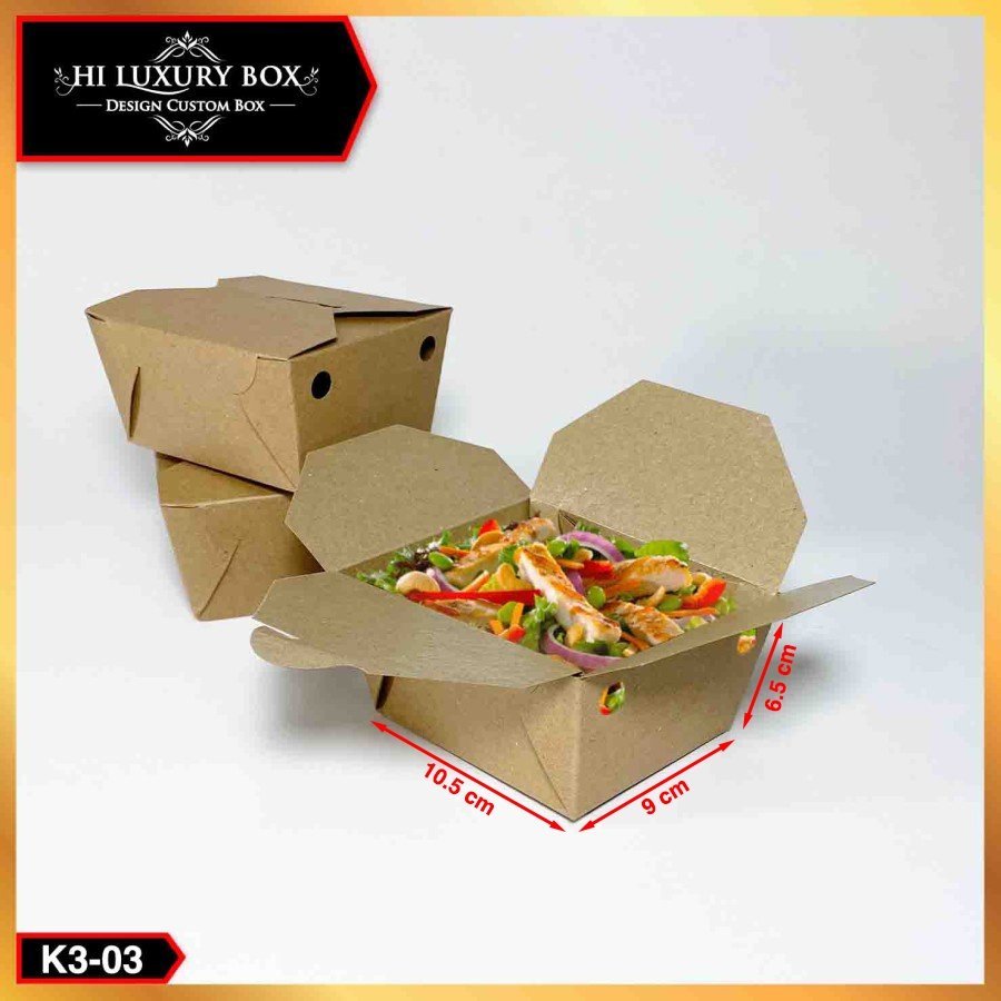 Lunch Box|Kotak Nasi|Rice Box|Food Pail|Kotak Makan|10.5x9x6.5|K3-03 - Image 3
