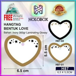 Hangtag|Hangtag murah|Hangtag Ivory|Hangtag Love|H87