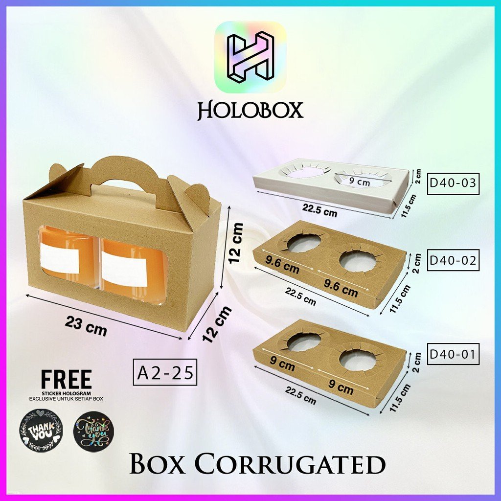 Box/Dus/Kotak Polos/Packaging/Gable/Kotak Toples/Serbaguna Uk.23x12x12 A2-25 - Image 2