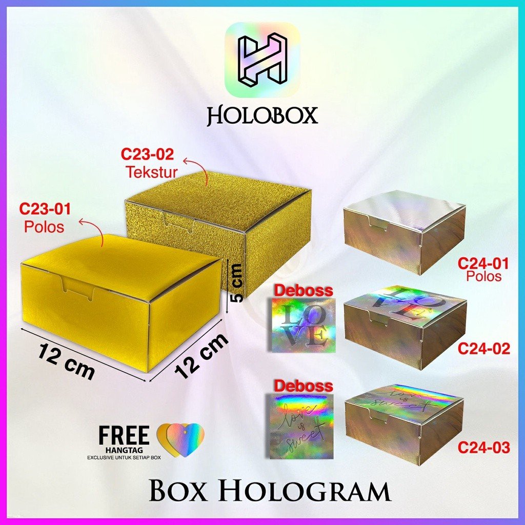 KOTAK SOUVENIR|KADO|HOLOGRAM|SERBAGUNA|MURAH|DUS|BOX|PACKAGING|C23 - Image 2
