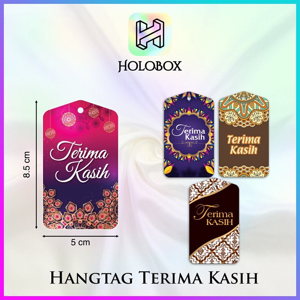 Hangtag/Hangtag Murah/Hangtag Thankyou/Label Terima kasih Uk 8.5x5 cm - Image 2