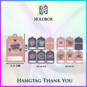 hangtag murah/label thankyou/kartu ucapan thankyou/Uk 9x5.5 cm/H118