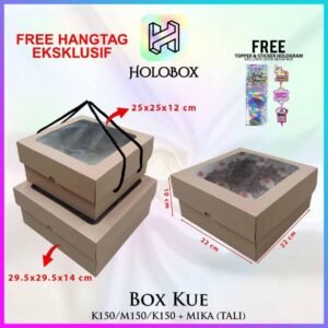 Kotak Kue|Cake Box|Kotak Kue Mika|Dus Kue|Packaging tali