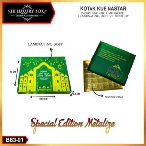 Box Nastar/Kotak Kue Lebaran/Box Coklat/Tray Mika  - B83