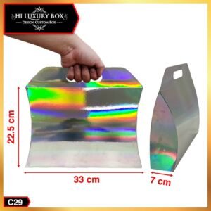 Kotak Kado - Pillow Box - Box HIjab - Gift Box Hologram - Gable Box - Packaging - Souvenir - Bridesmaid C29