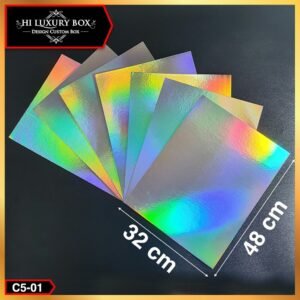 Kertas Hologram|Silver|Lembaran|A3+|Murah|C5 Silver