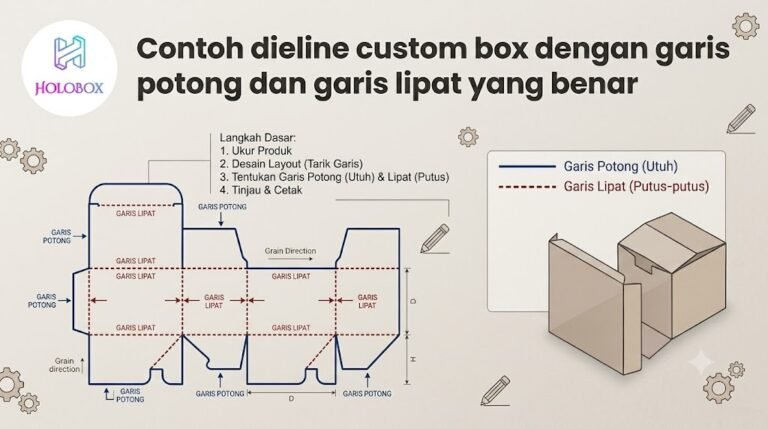 Cara Membuat Dieline Custom Box yang Benar untuk Proses Produksi