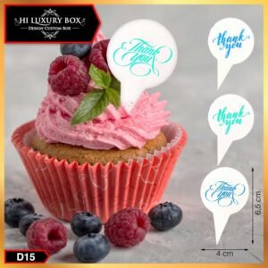 Topper Kue | Topper Kue Motif | Topper Thank You | Ivory | Murah  4x6.5 Topper Ucapan |D15