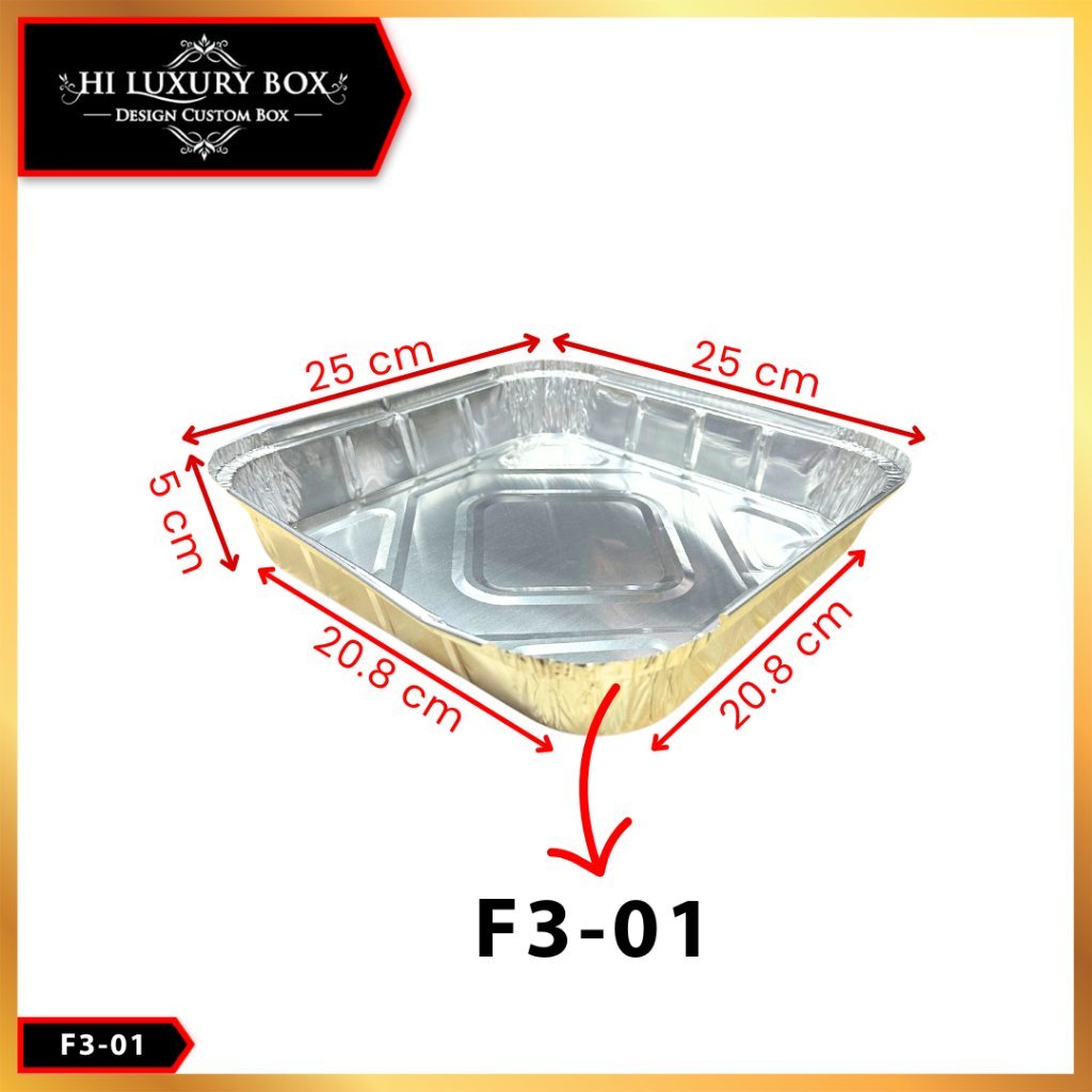 Alumunium|Foil Tray |Wadah Alumunium|Foil|Baked Tray|F3