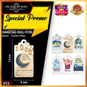 Hangtag | Label Baju | Hangtag Idul Fitri | Duplex | Murah |  7.5x4 H13