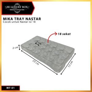 Mika Tray Kue Tatakan Sekat Nastar Isi 18| M7