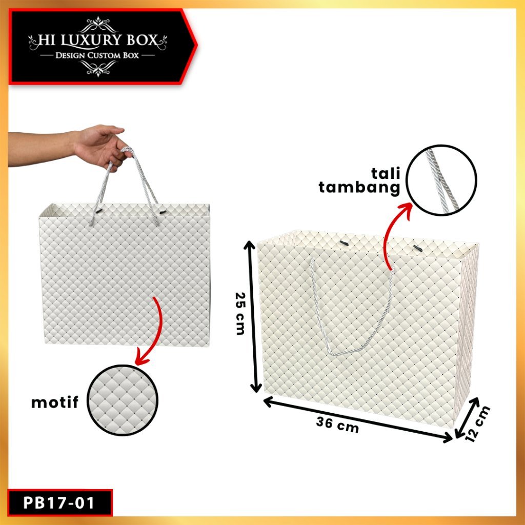 Paper Bag Hadiah Jumbo / Premium Gift Bag / Tas Kado Jinjing / PB17