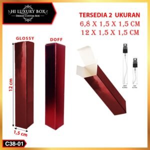 Box Parfum-Tester Parfum-Metalize Mewah-Box Premium-C38