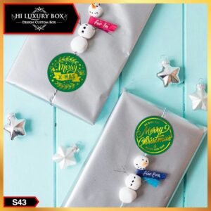 sticker natal|sticker merry christmas|sticker yupo|sticker bulat|S43