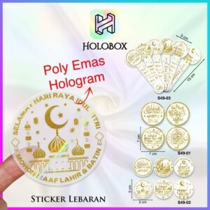 Sticker Lebaran|Idul Fitri|Vinly|Fasson|Segel|Label|Aksesoris|S49