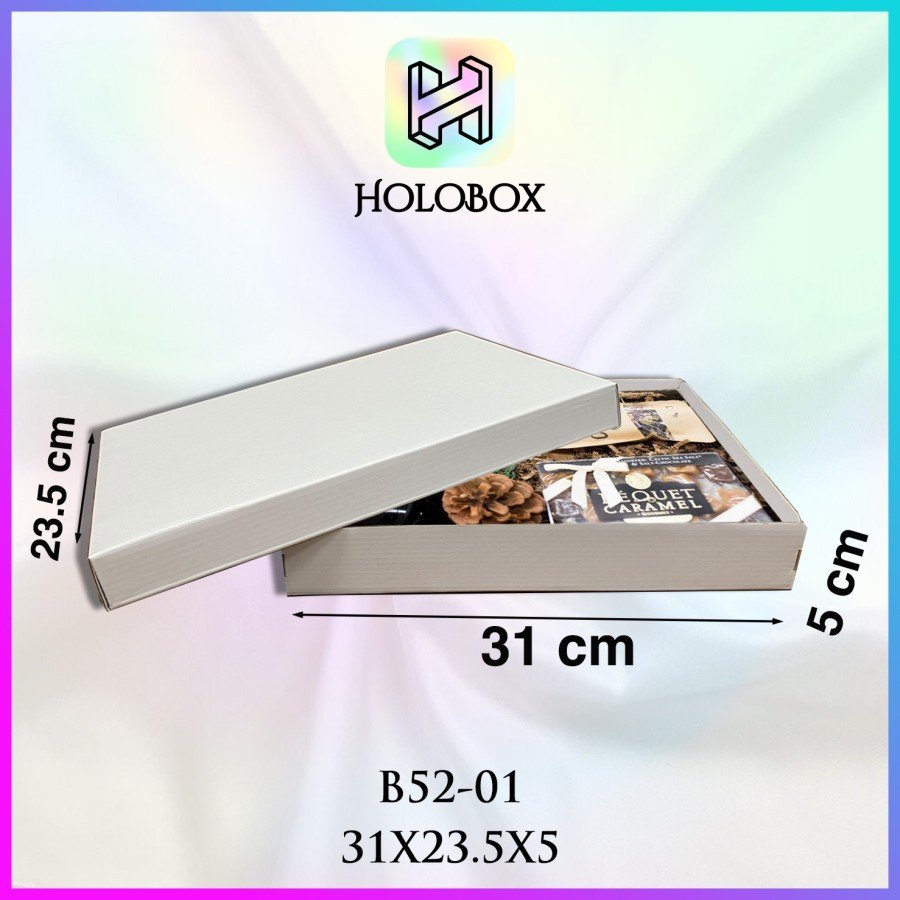 Kotak Serbaguna/Kotak Kado/Baju/Box Hampers/Kaos Uk 31x23.5x5 cm| B52 - Image 3