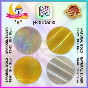 Tatakan Kue / Cake / Board / Alas Kue / Tray / Aksesoris / Kue / Hologram / / 18X18|T6