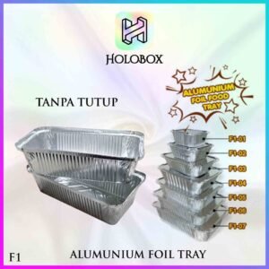 Alumunium Foil|Foil Tray|Wadah Alumunium Foil|Baked Tray|F1 (Tanpa Tutup)