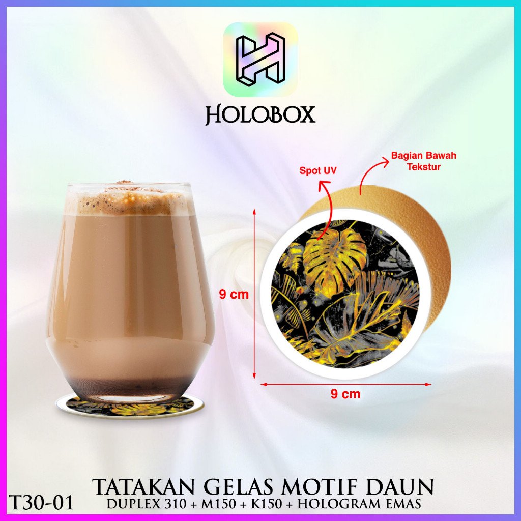 Tatakan Gelas Coaster Alas Anti Panas Cangkir Coffee T30 - Image 2