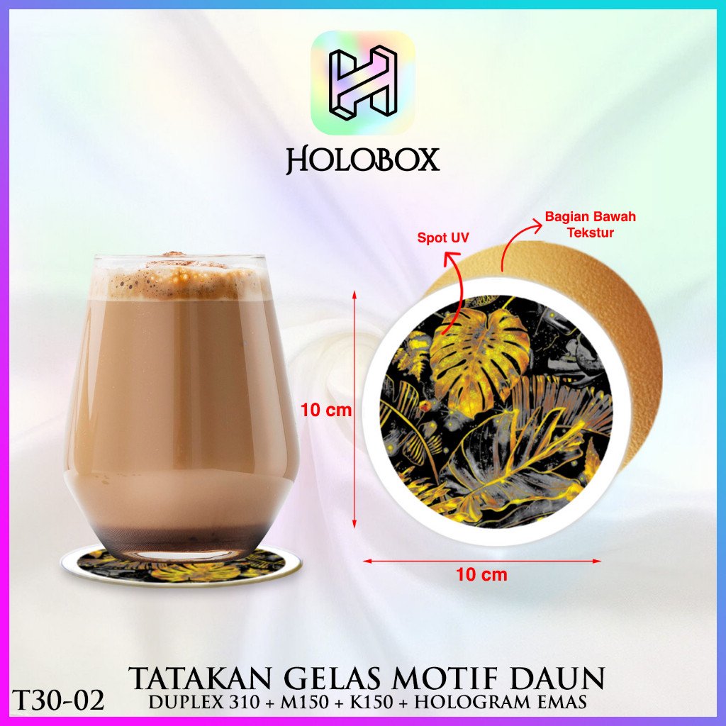 Tatakan Gelas Coaster Alas Anti Panas Cangkir Coffee T30 - Image 3