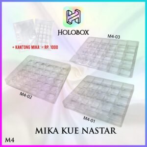 Mika Tray Kue Tatakan Sekat Nastar Isi 20/24/30 | M4