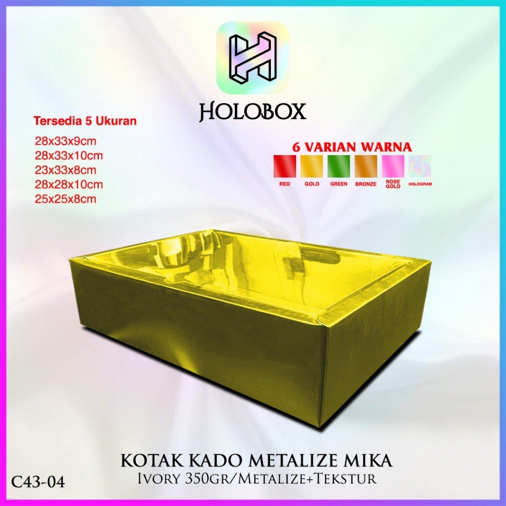 Box mika-box hologram-kotak kado-Box Hampers-C43 - Image 6