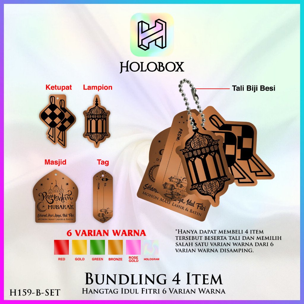 Hangtag Idul Fitri Premium - Aksesoris Lebaran - H159 Set - Image 2