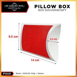 Pillow box - Kotak souvenir - Gift box ulang tahun anak unik | P10