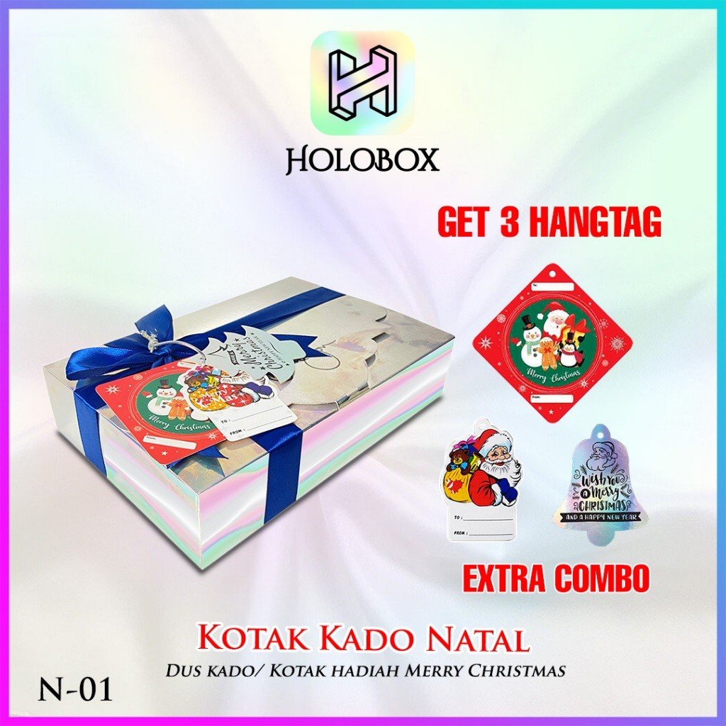 Box Hologram - Box Natal -Box Hampers - Beli 1 dapat 6 - N-01 - Image 4
