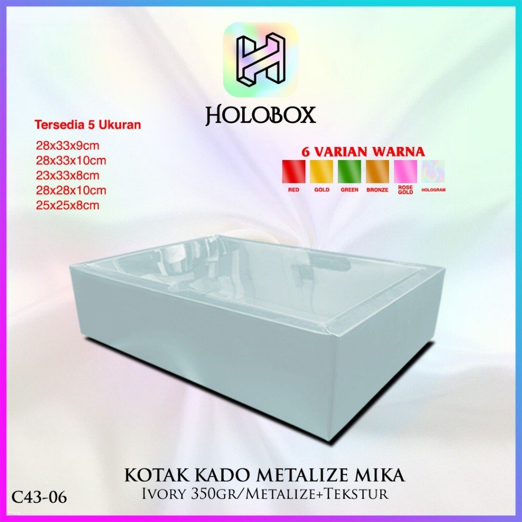Box mika-box hologram-kotak kado-Box Hampers-C43 - Image 8