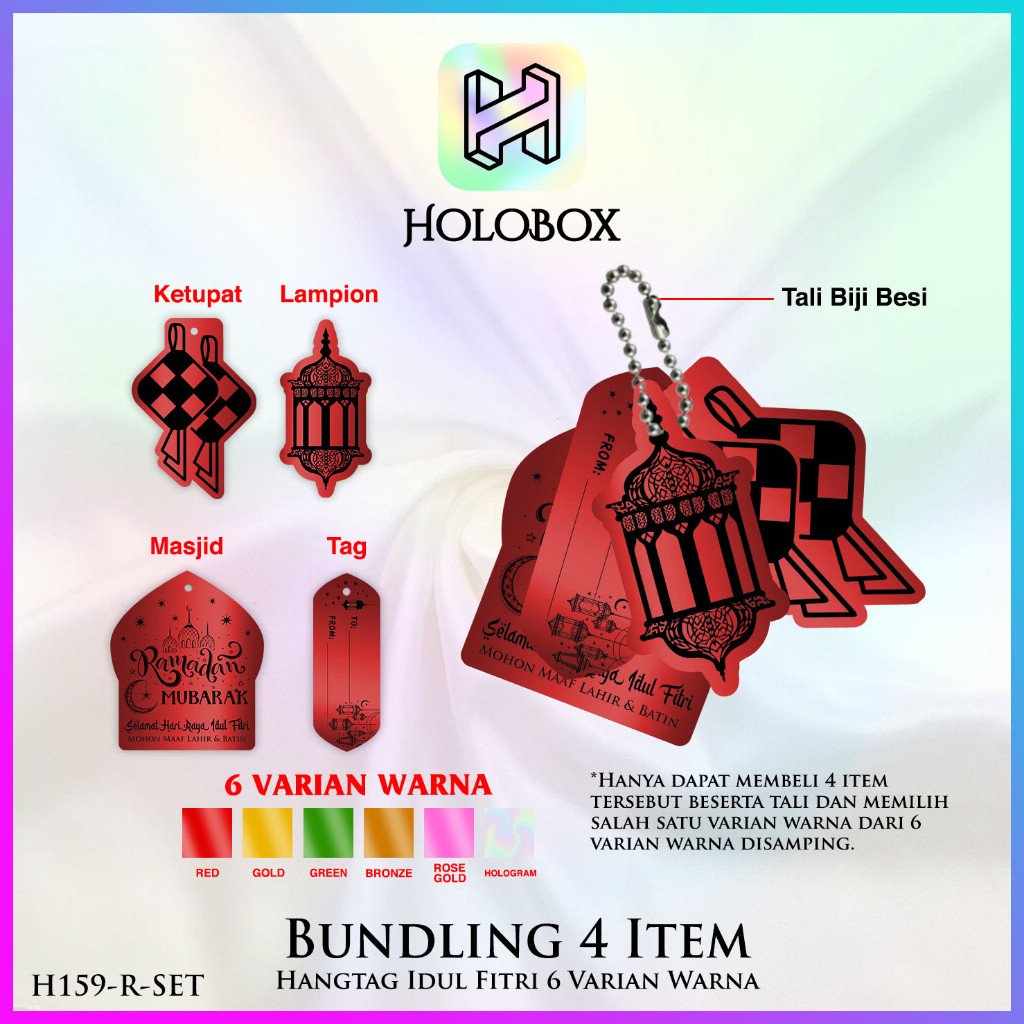 Hangtag Idul Fitri Premium - Aksesoris Lebaran - H159 Set - Image 6