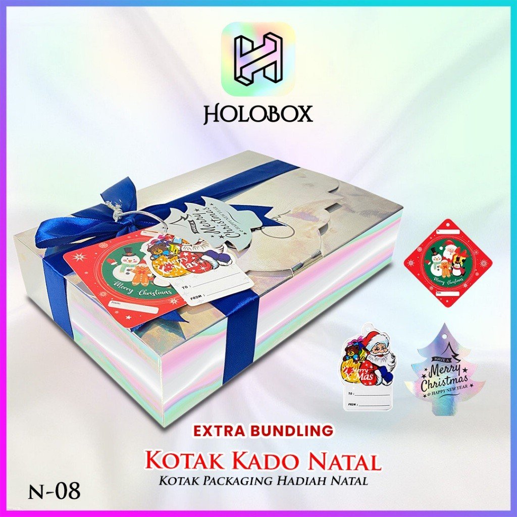 Box Hologram - Box Natal -Box Hampers - Beli 1 dapat 6 - N-01 - Image 2