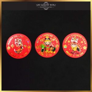 Sticker Gong Xi Fa Chai | Sticker Imlek | Sticker Hologram | Murah 5x5 Chinese New Year