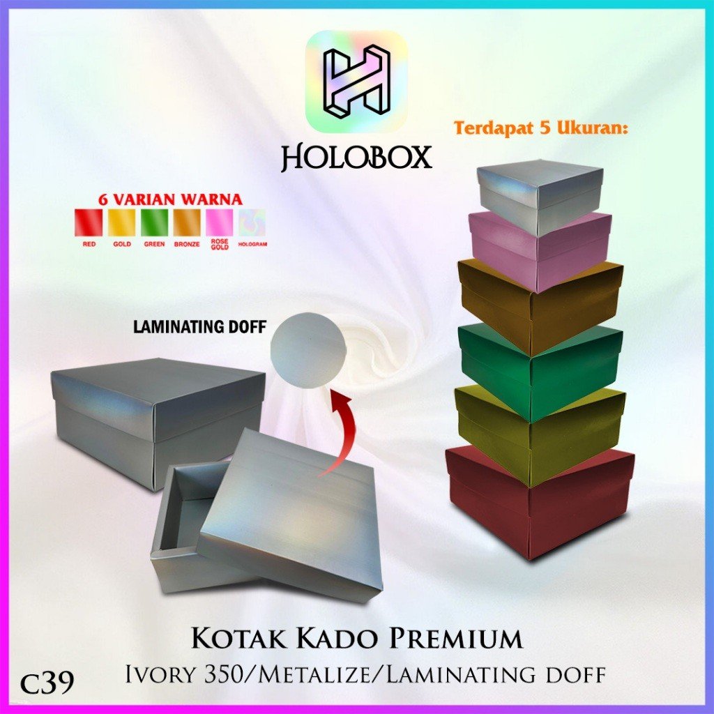Kotak kado/Box hologram/Box Hampers/Giftbox/Box Premium|C39 - Image 2