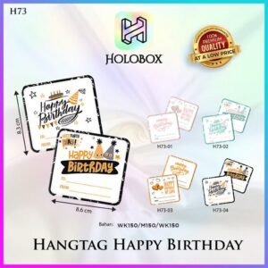 HANGTAG|MURAH|HAPPY BIRTHDAY|ULANG TAHUN|LABEL|HIASAN|AKSESORIS|H73
